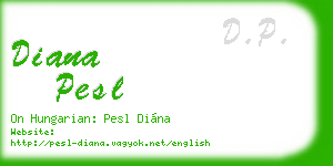 diana pesl business card